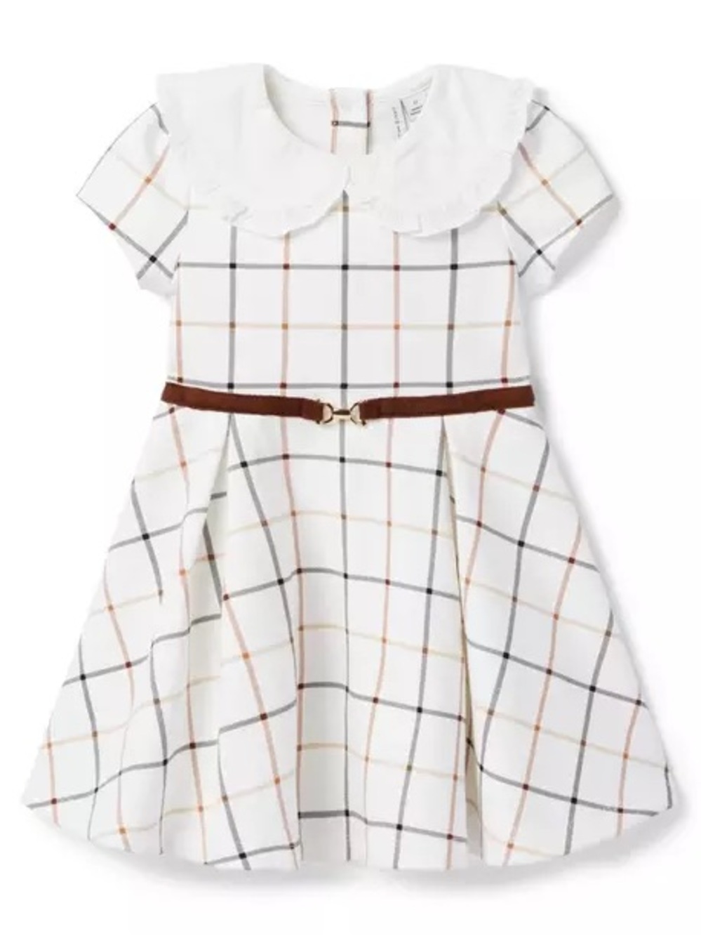 Janie and Jack The Statement Collar Equestrian Dress